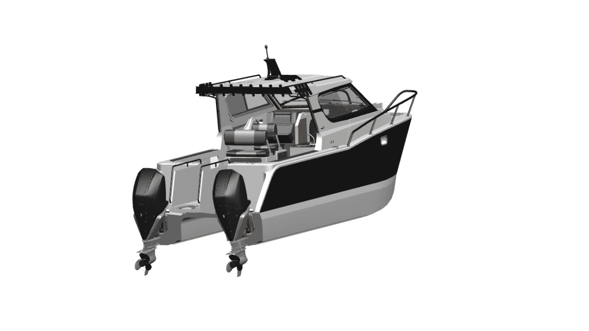 a person swimming in the water with grass