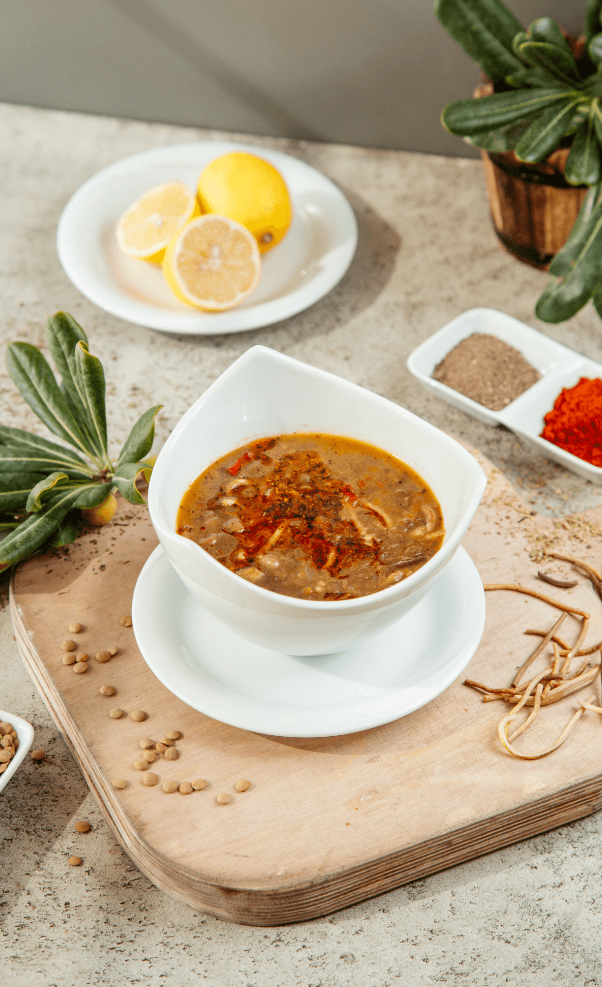 A gourmet dish of fish slices