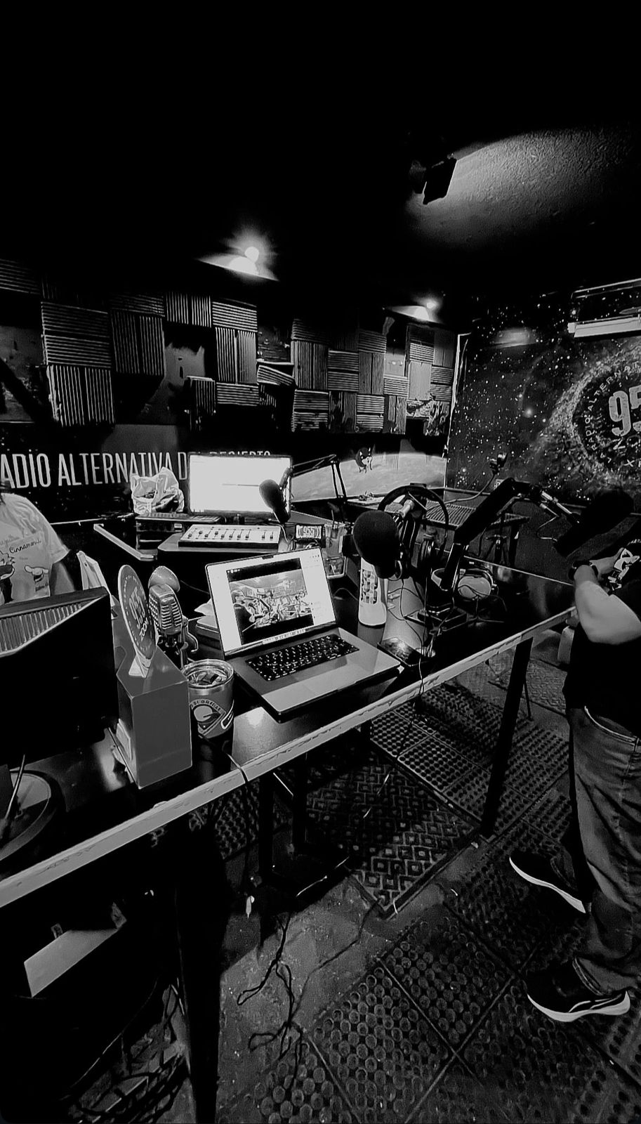 Portrait of portfolio creator – back view