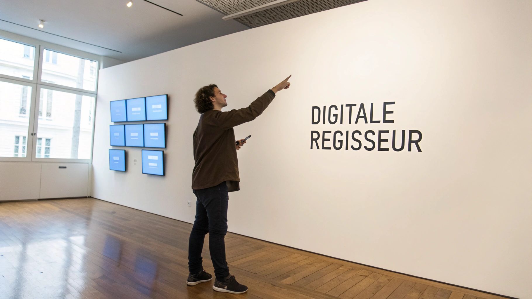 Vier cirkels die de kerndiensten van een digital agency symboliseren: strategie, design, development en marketing