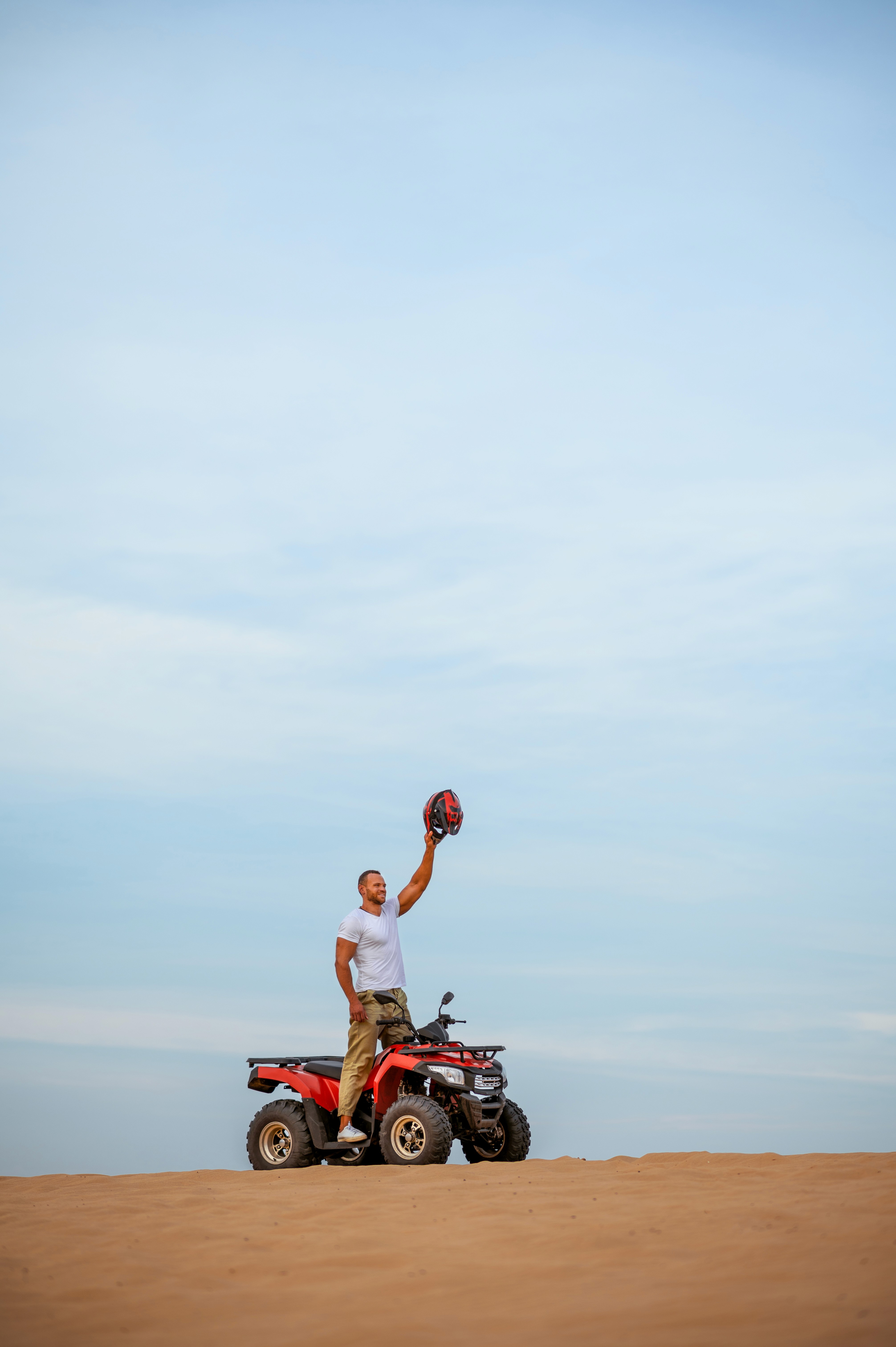 modern open lounge with palm trees outside