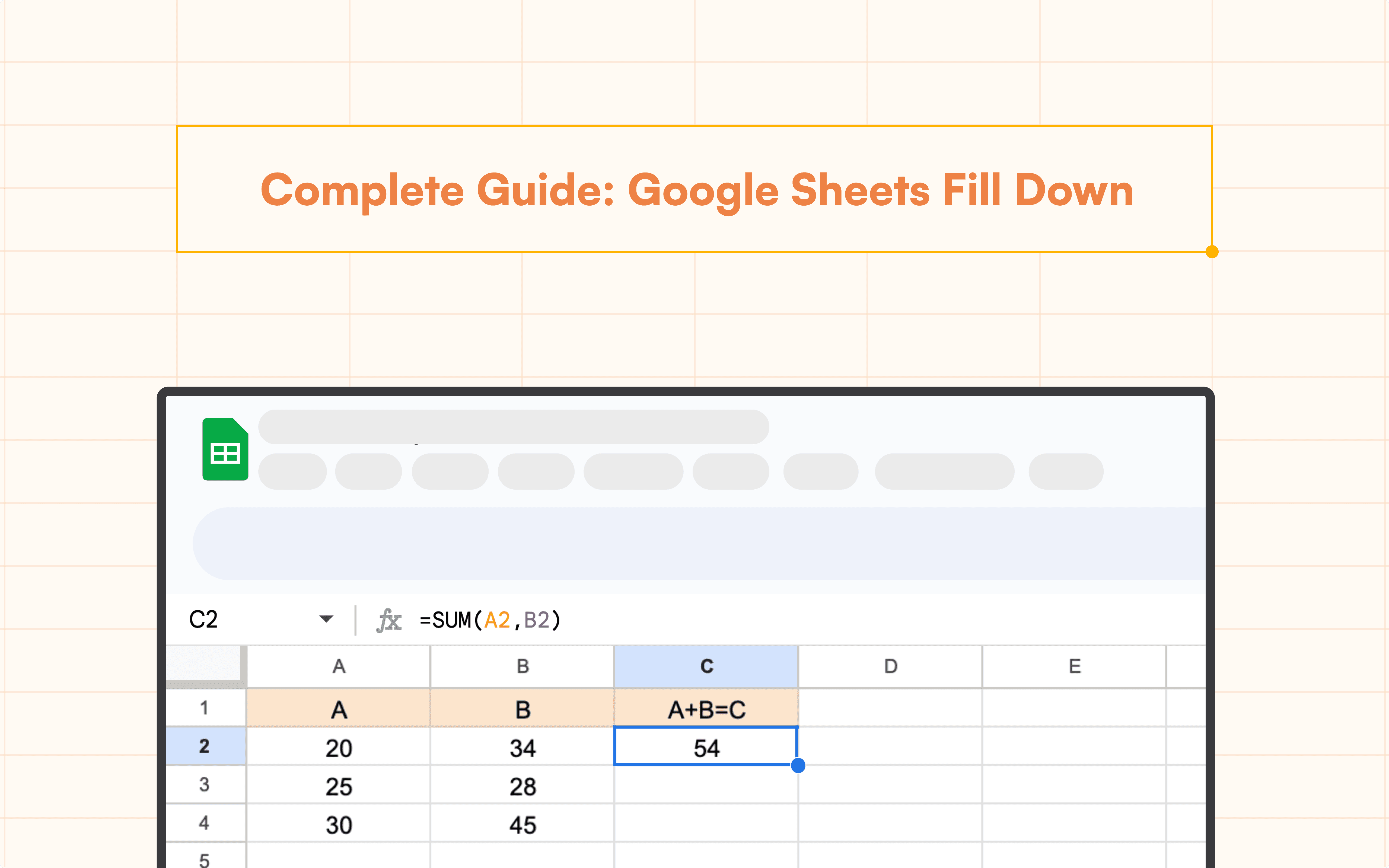 Complete Guide: Google Sheets Fill Down