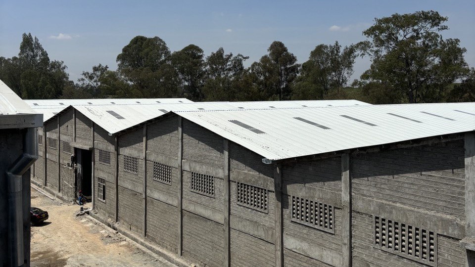 Aerial view of Juja warehouse complex