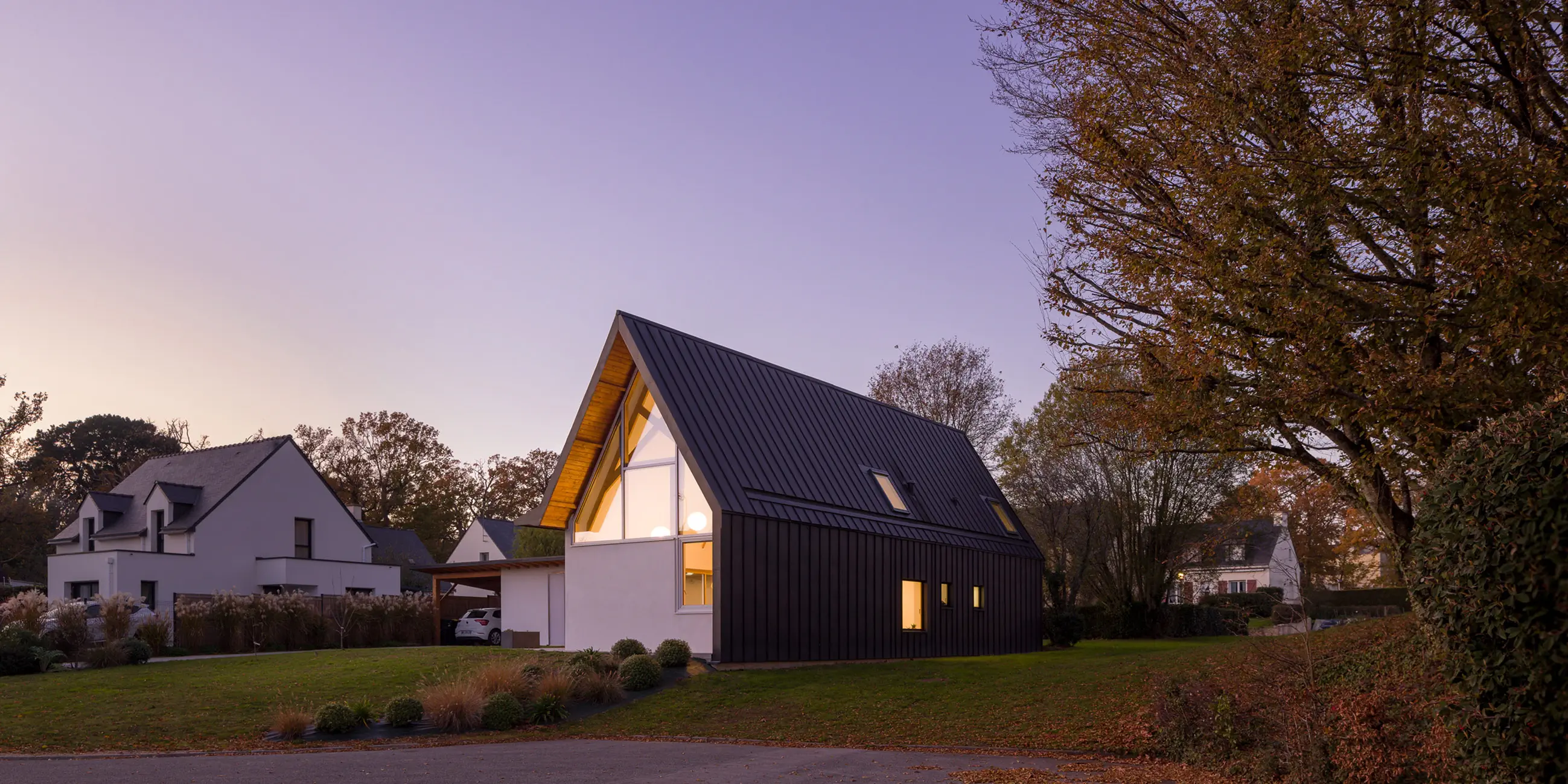 Maison contemporaine Arradon - verrière