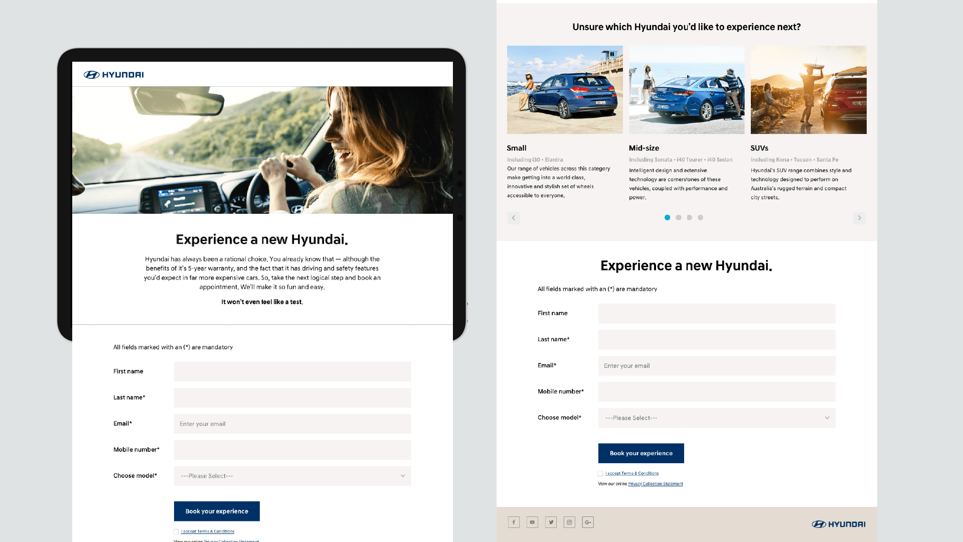 Homescreen with open bottom drawer