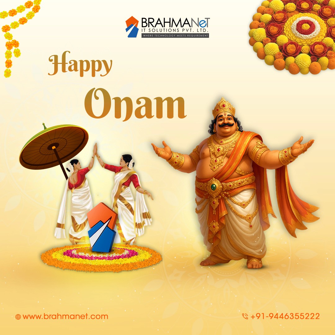 ONAM CELEBRATION POSTER DESIGN — Graphic Design (Festival Poster) project by S. Vysak