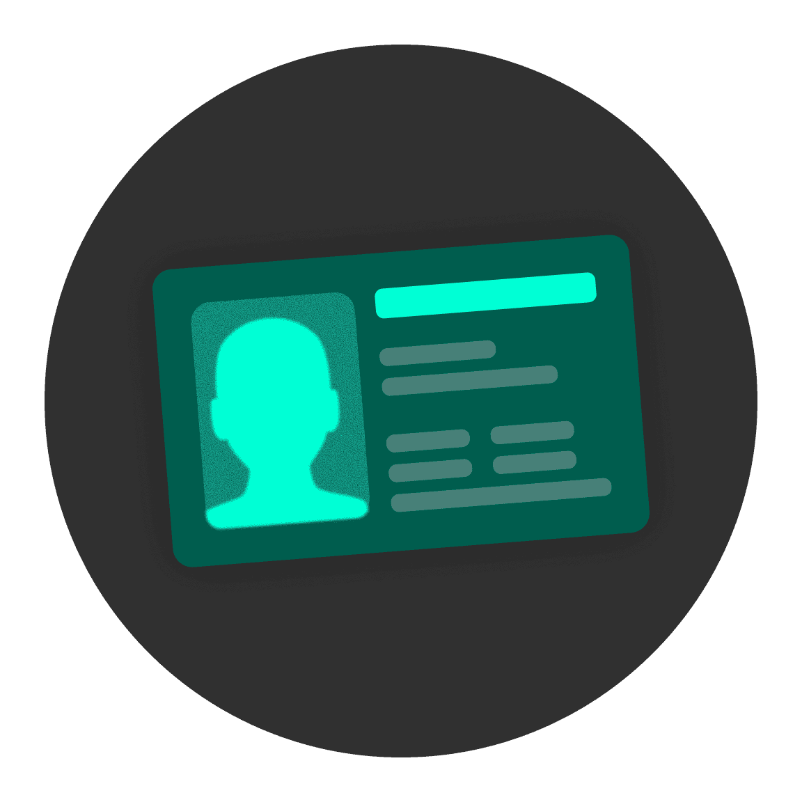 A stylized character holds a sign, with a speech bubble above, on a dark background.