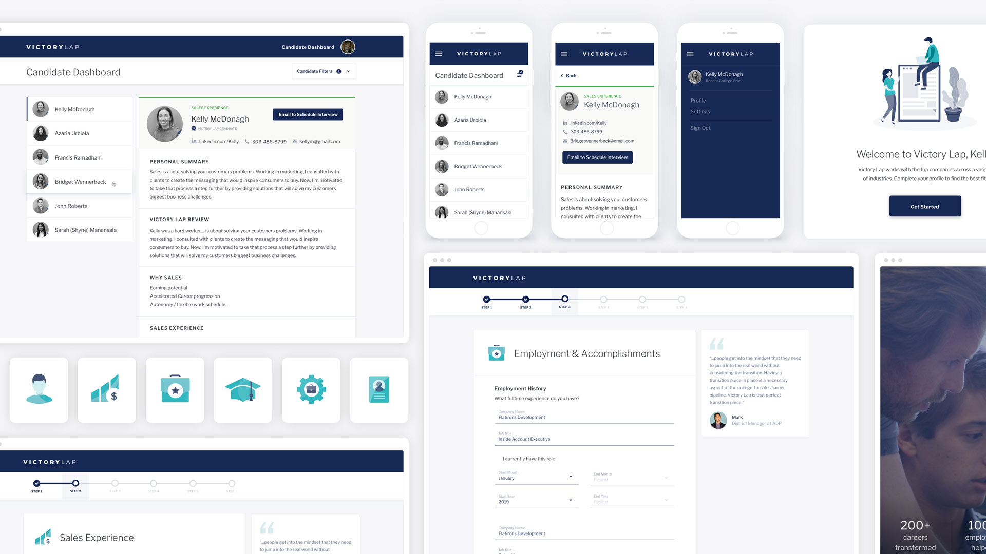 UX design for Victory Lap