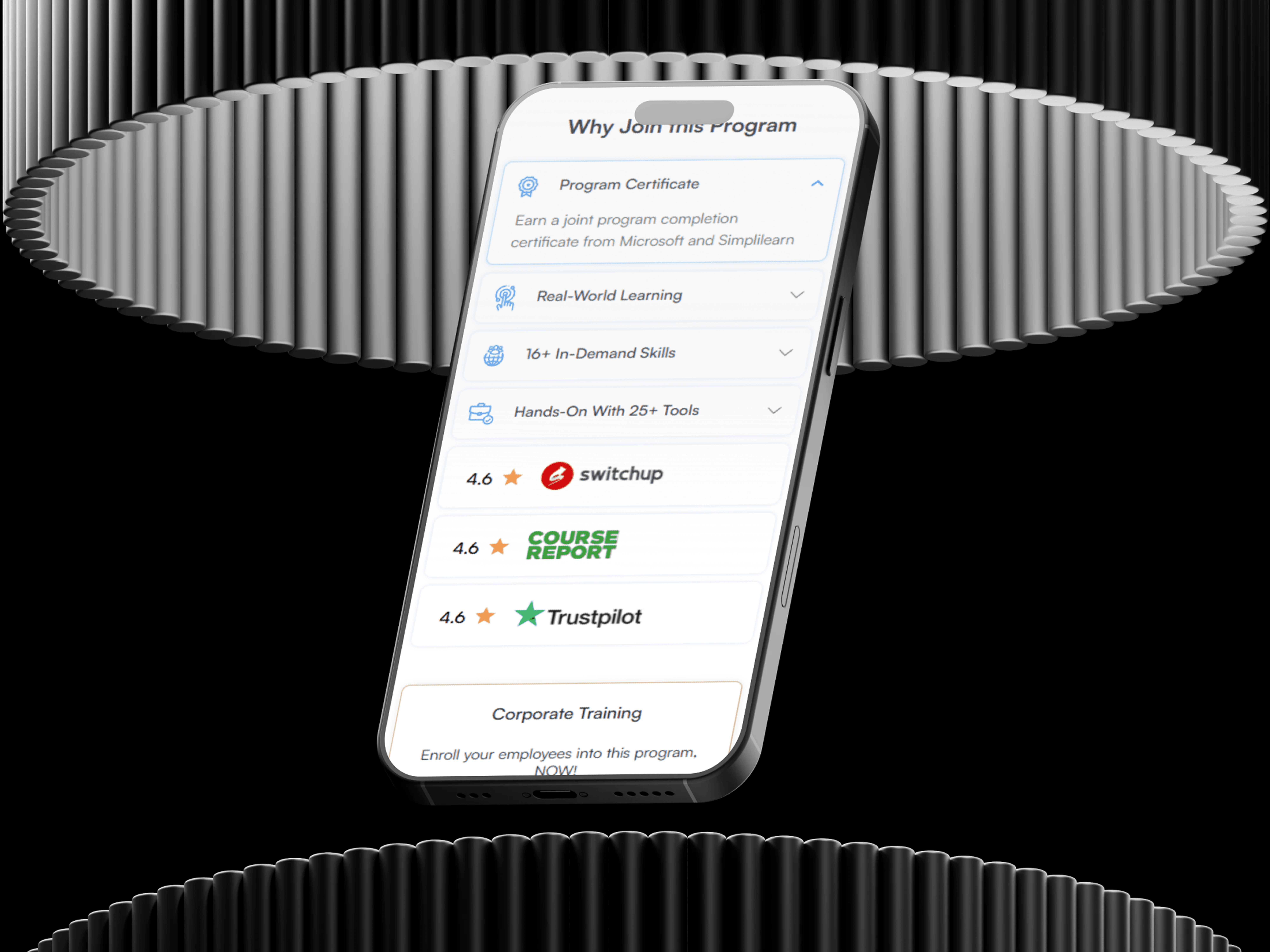 Simplilearn website responsive
