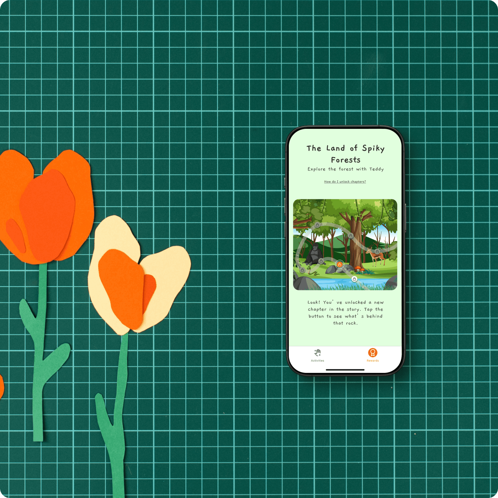 A mockup of the MM app