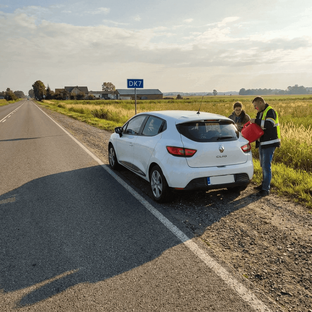 dostawa paliwa na drodze przez pomoc drogową Mago Car