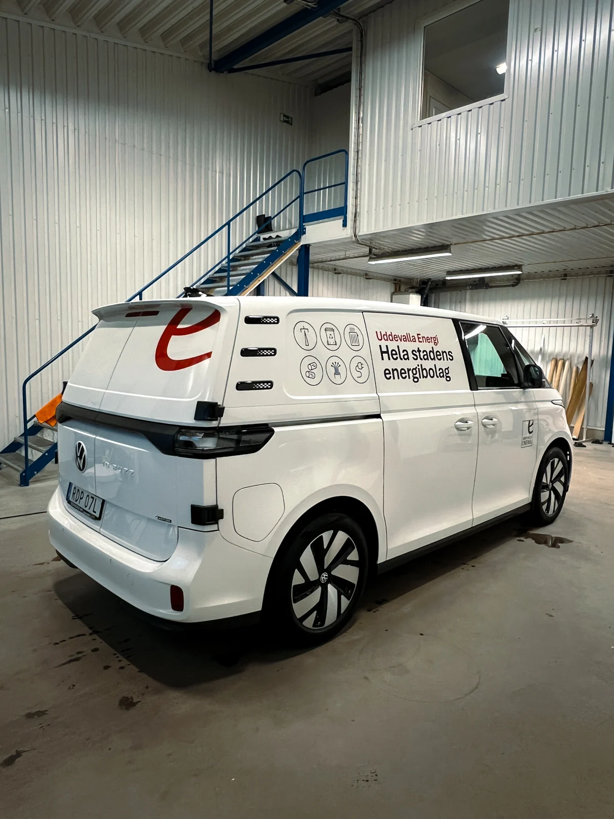 Uddevalla Energis transportbil efter dekormontage