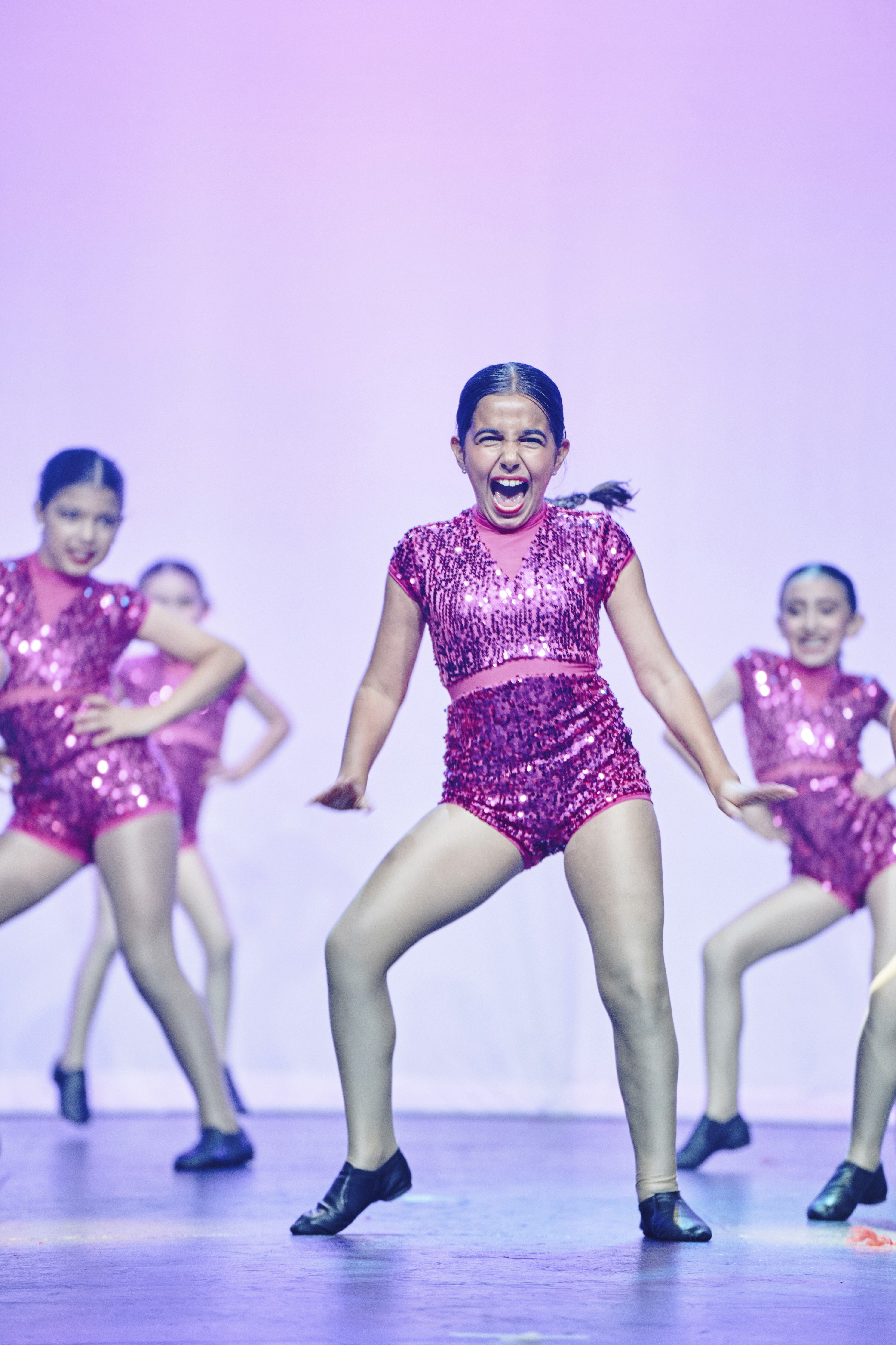 Dancer prepaing backstage