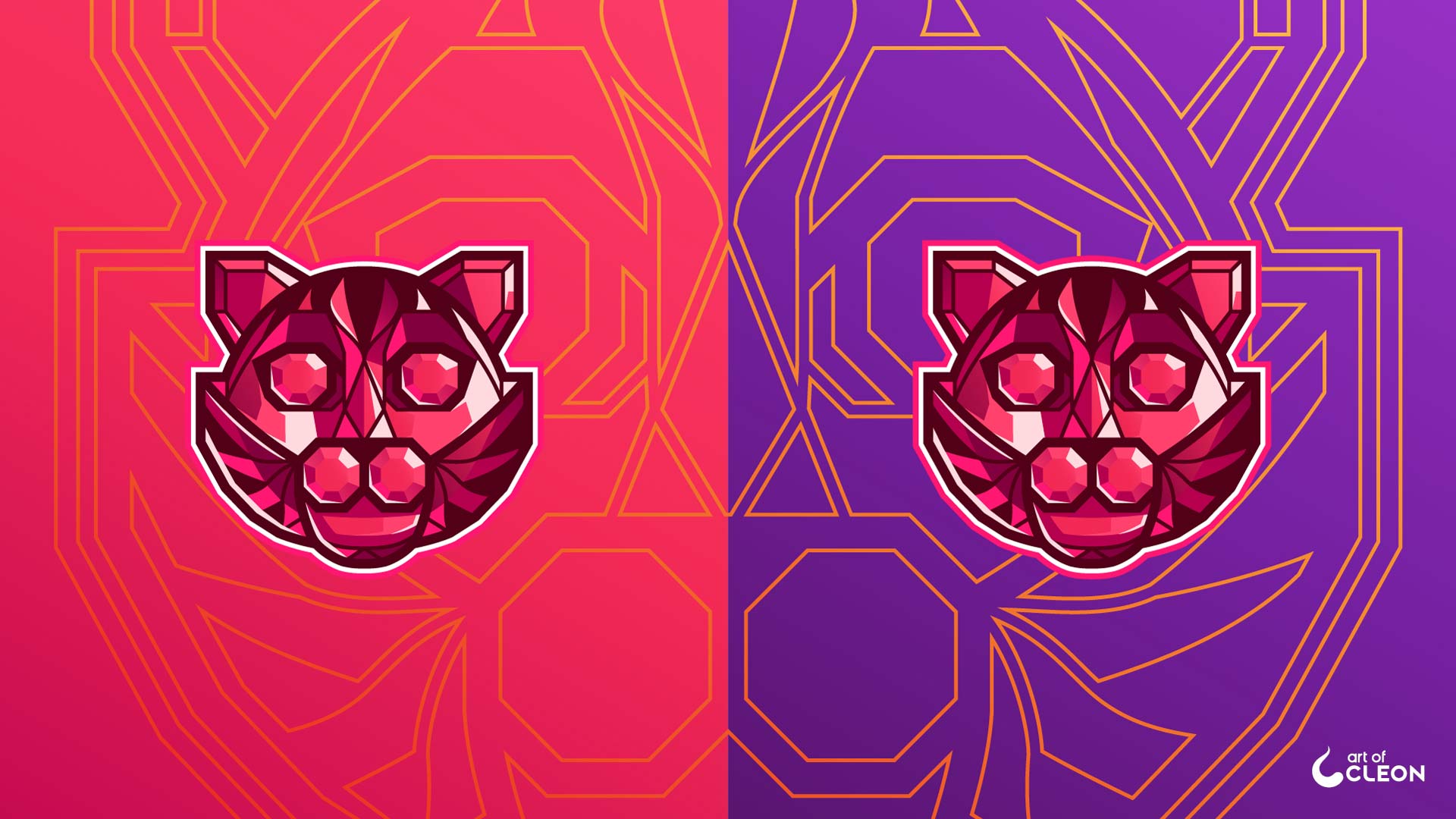 Equipe Rubi branding applications using Ruby and Cosmos as primary fields with Gold linework in the background.