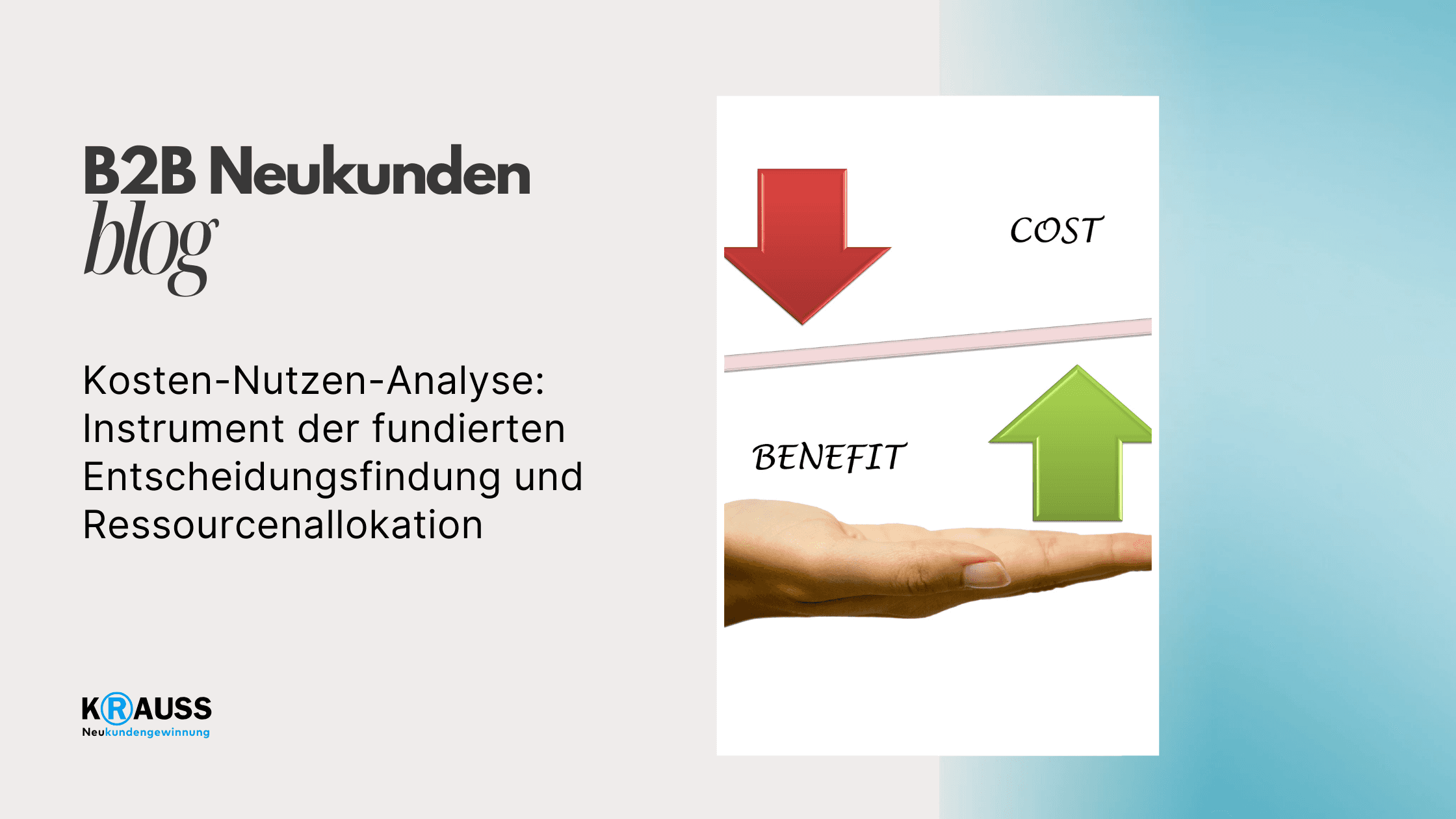 Kosten-Nutzen-Analyse: Instrument der fundierten Entscheidungsfindung und Ressourcenallokation