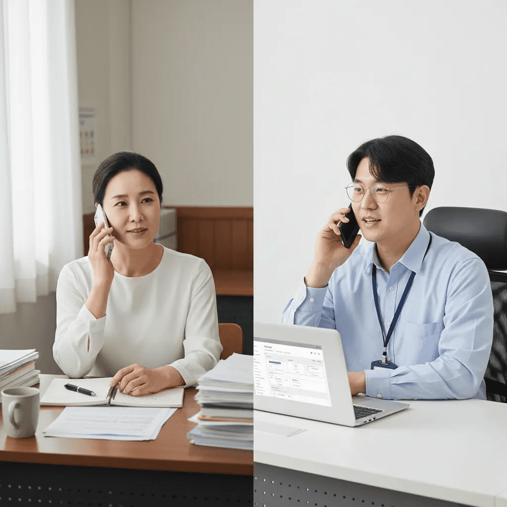 전문 상담가와 함께하는 교회톡 도입 인터뷰 및 맞춤 상담 모습