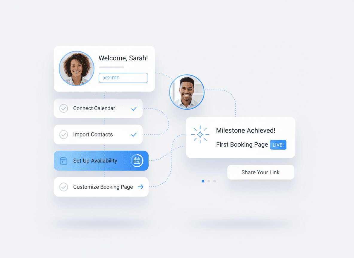 Guided SaaS onboarding experience showing trial user reaching activation milestone for higher trial-to-paid conversion rates