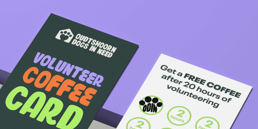 The fron and back of a loyalty card. 