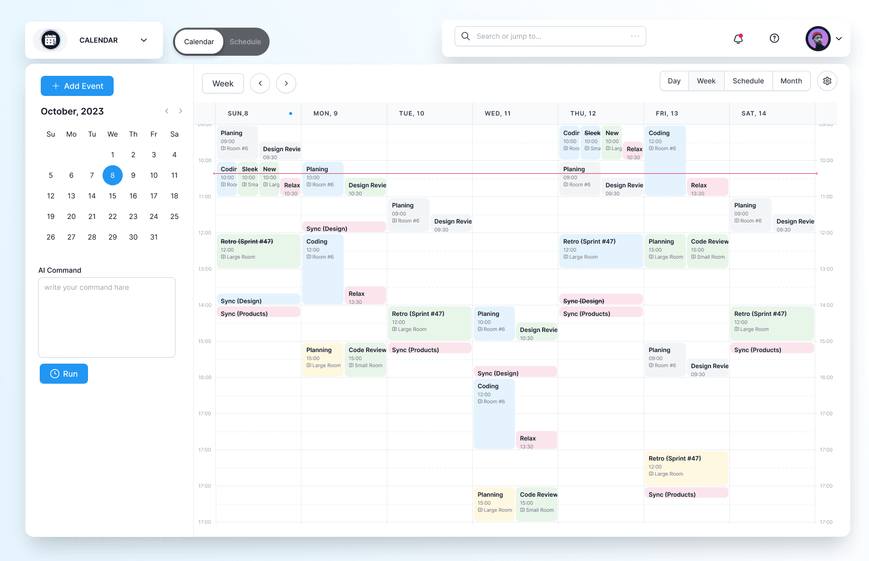 Ready Calendar Screen