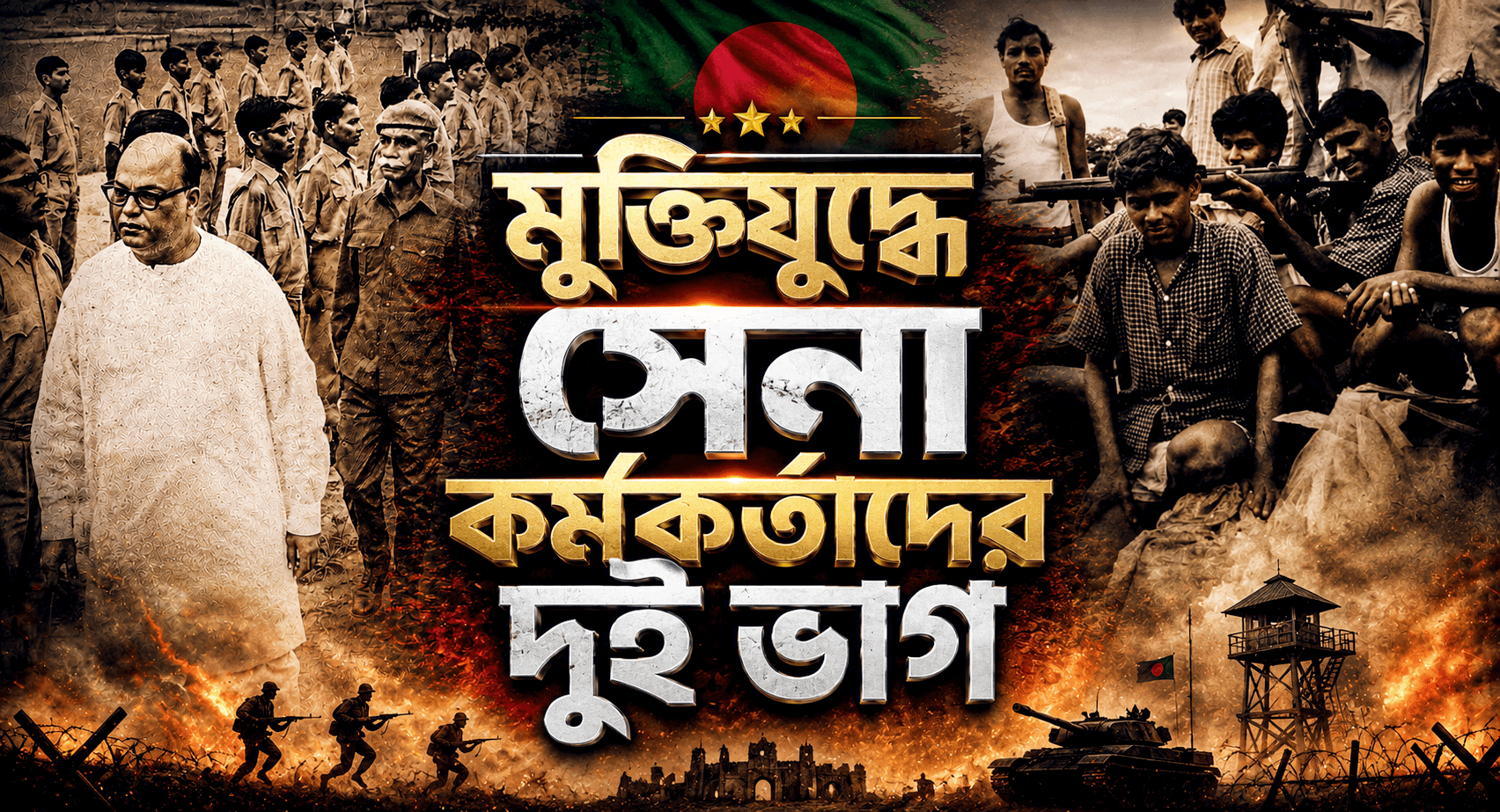 মুক্তিযুদ্ধে বাঙালি সেনা কর্মকর্তাদের দুইটা ভাগ ও পঁচাত্তরের ট্র্যাজেডি