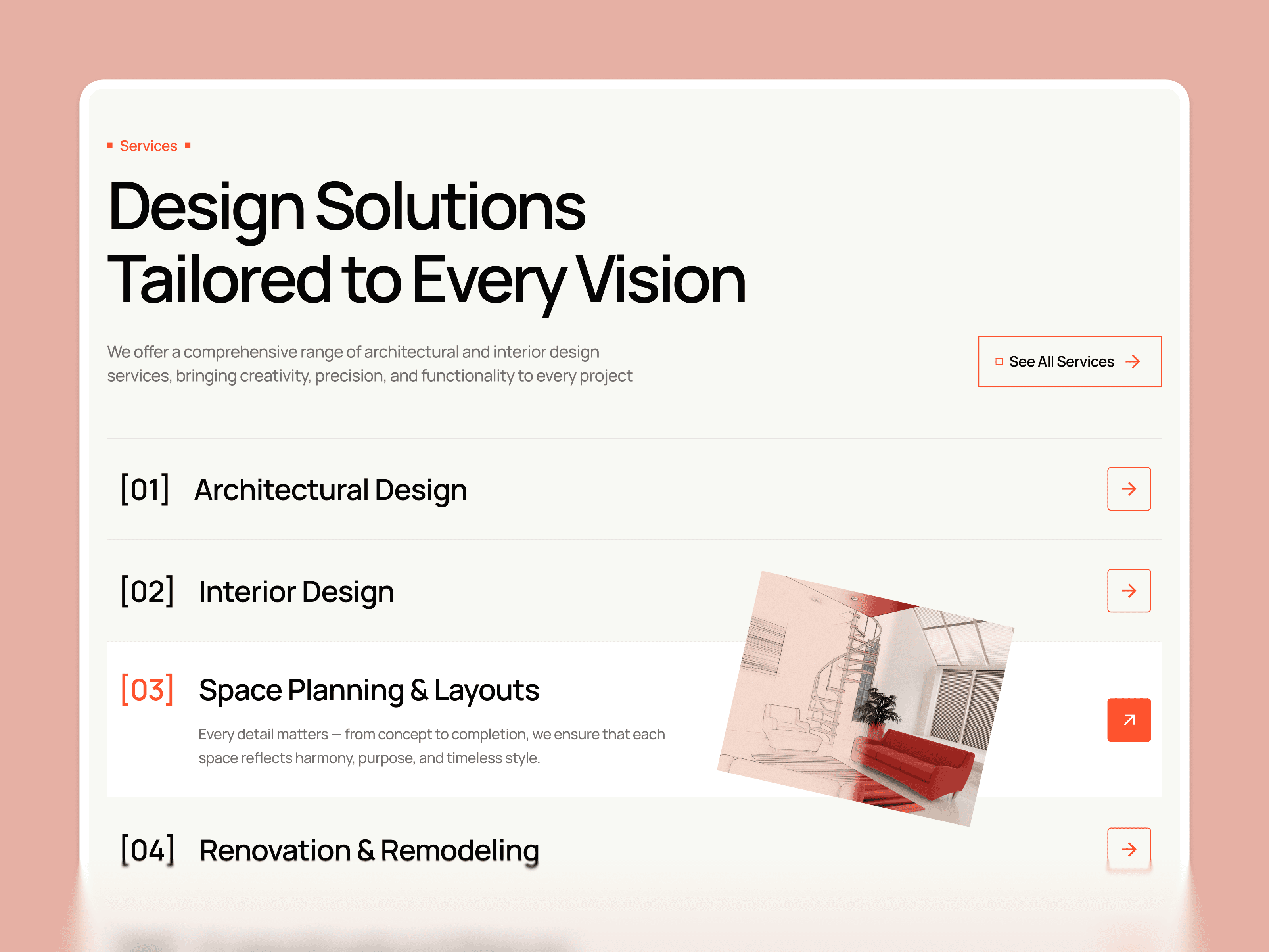 Interior Design & Architecture Studio Webflow Template