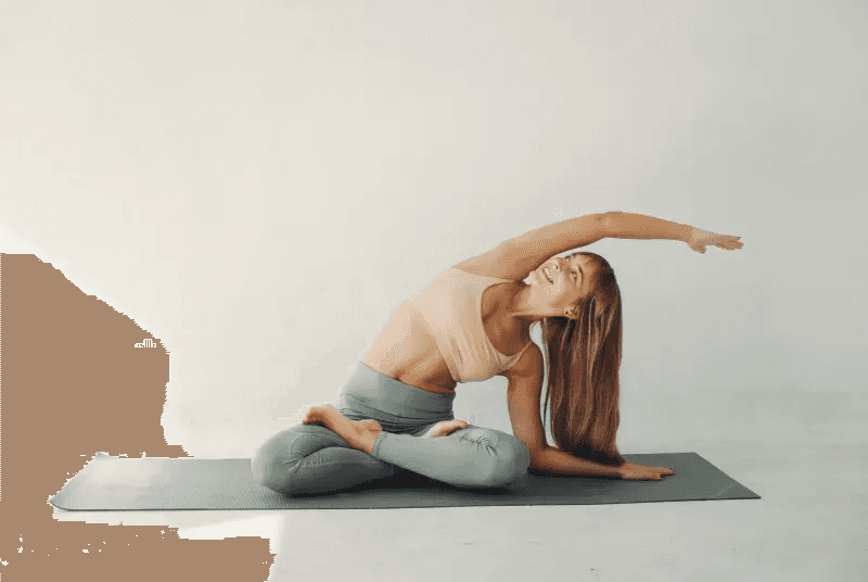 Women doing the yoga pose