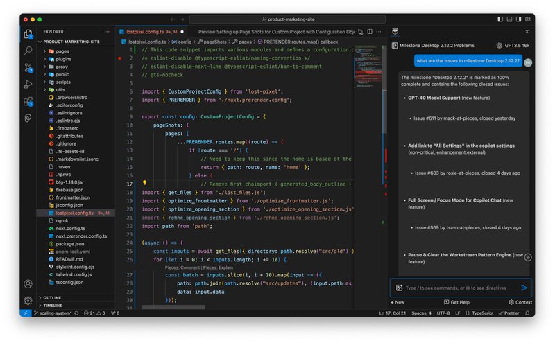 Pieces Copilot+ in VS Code.