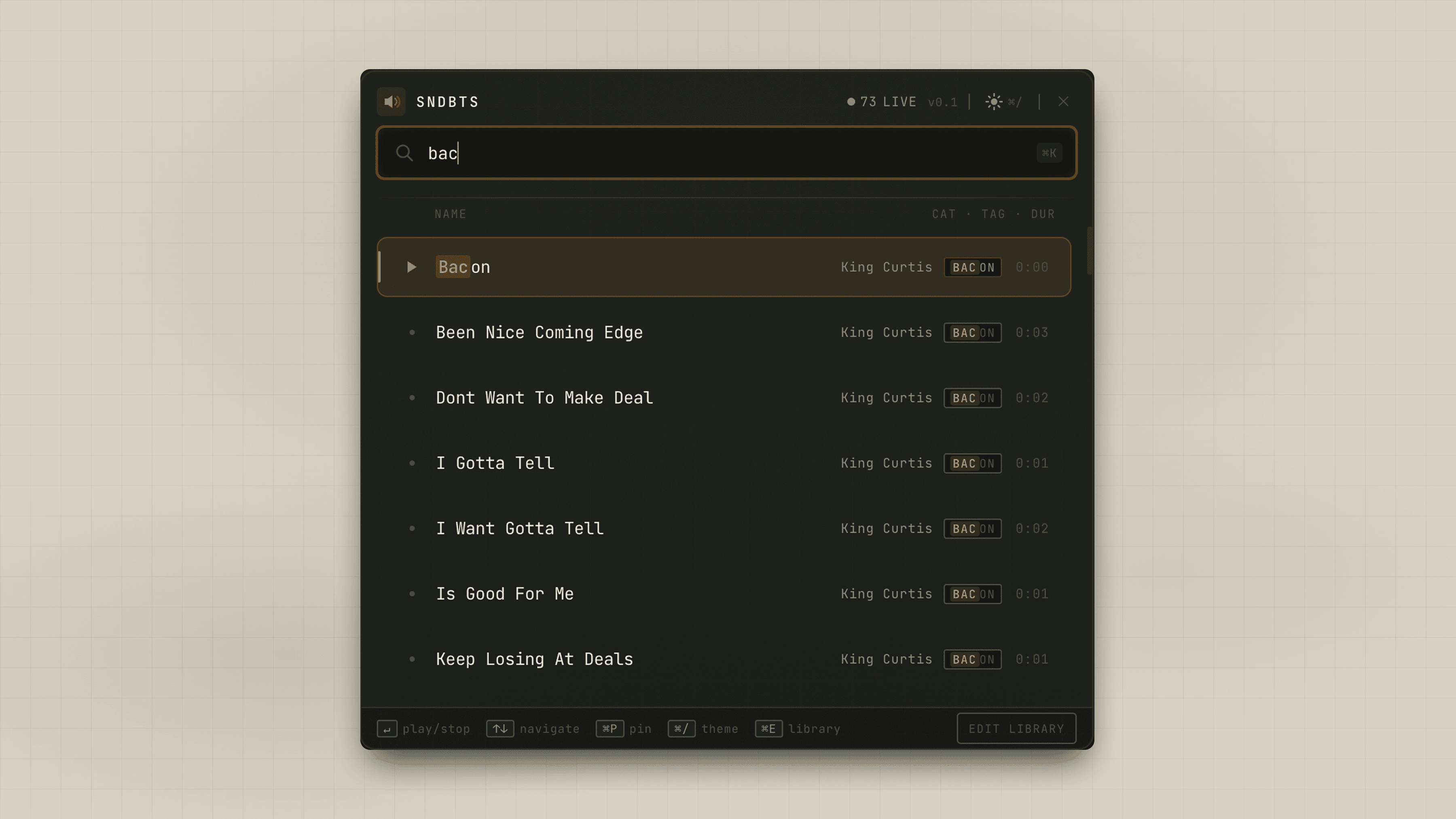 Tablet showing Bloomy UI