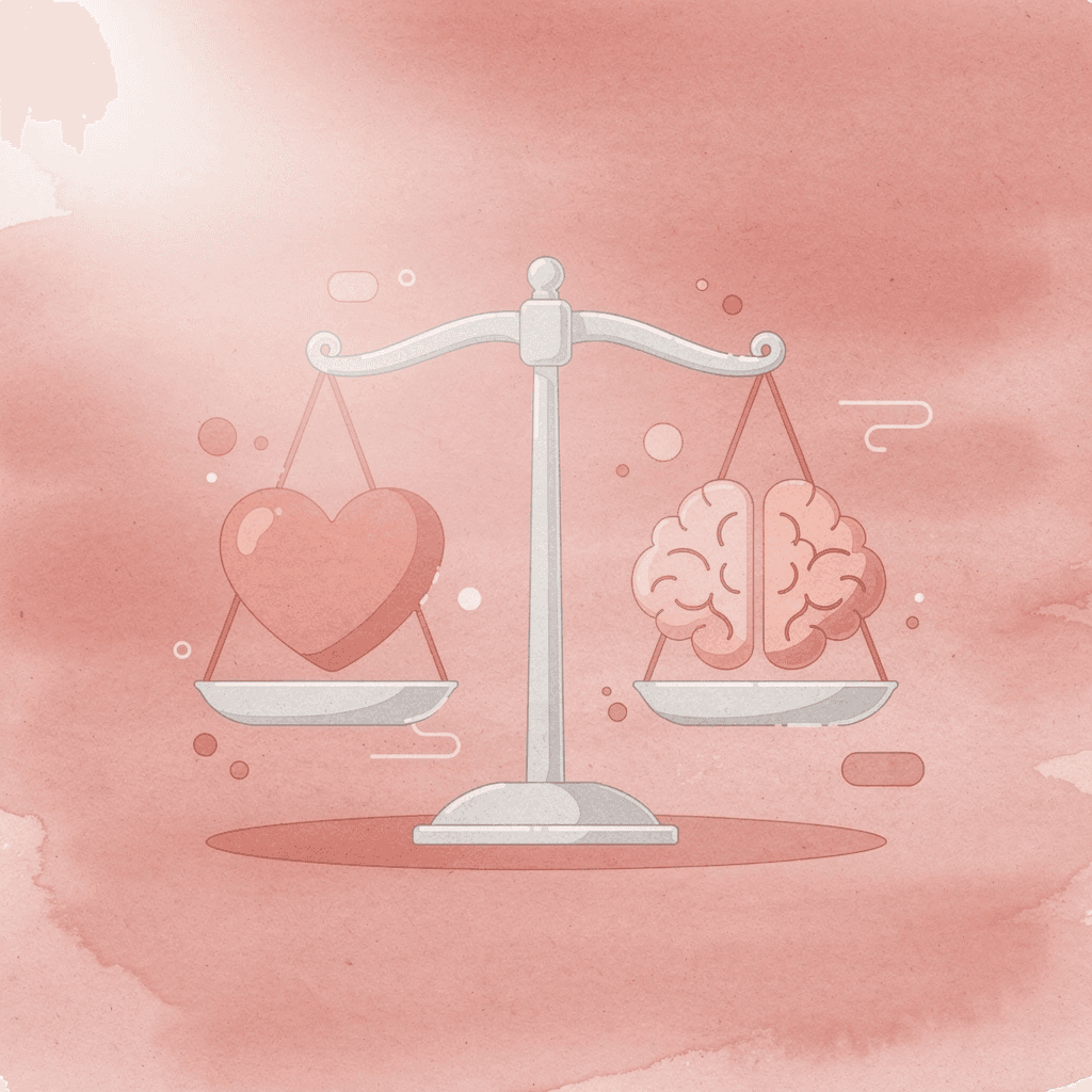 Balance scale showing training stimulus and recovery balance