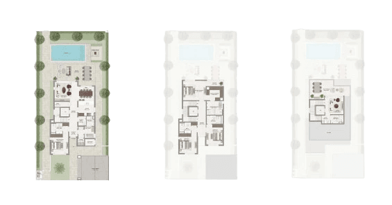 Ovelle floor plan at The Valley, showcasing a spacious layout with modern design elements and functional living areas