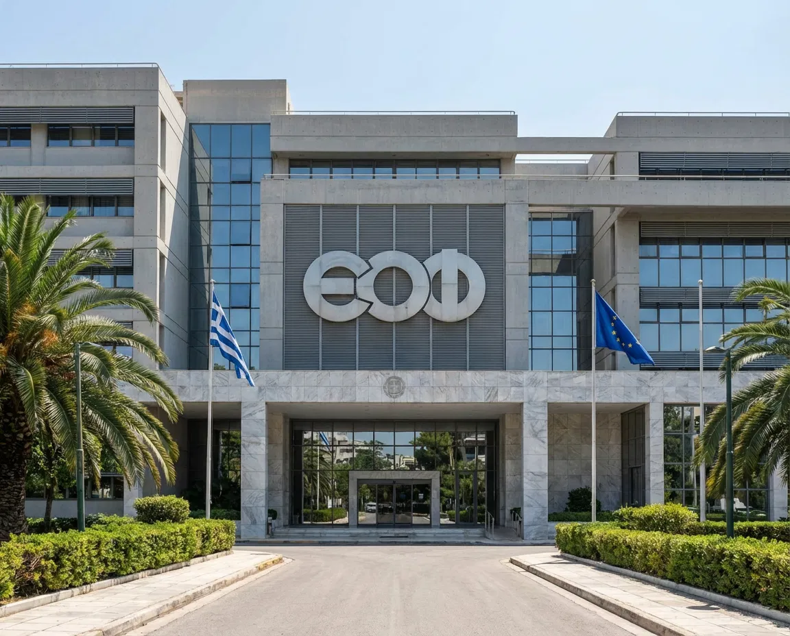 Exterior of the Greek National Organization for Medicines (EOF)
