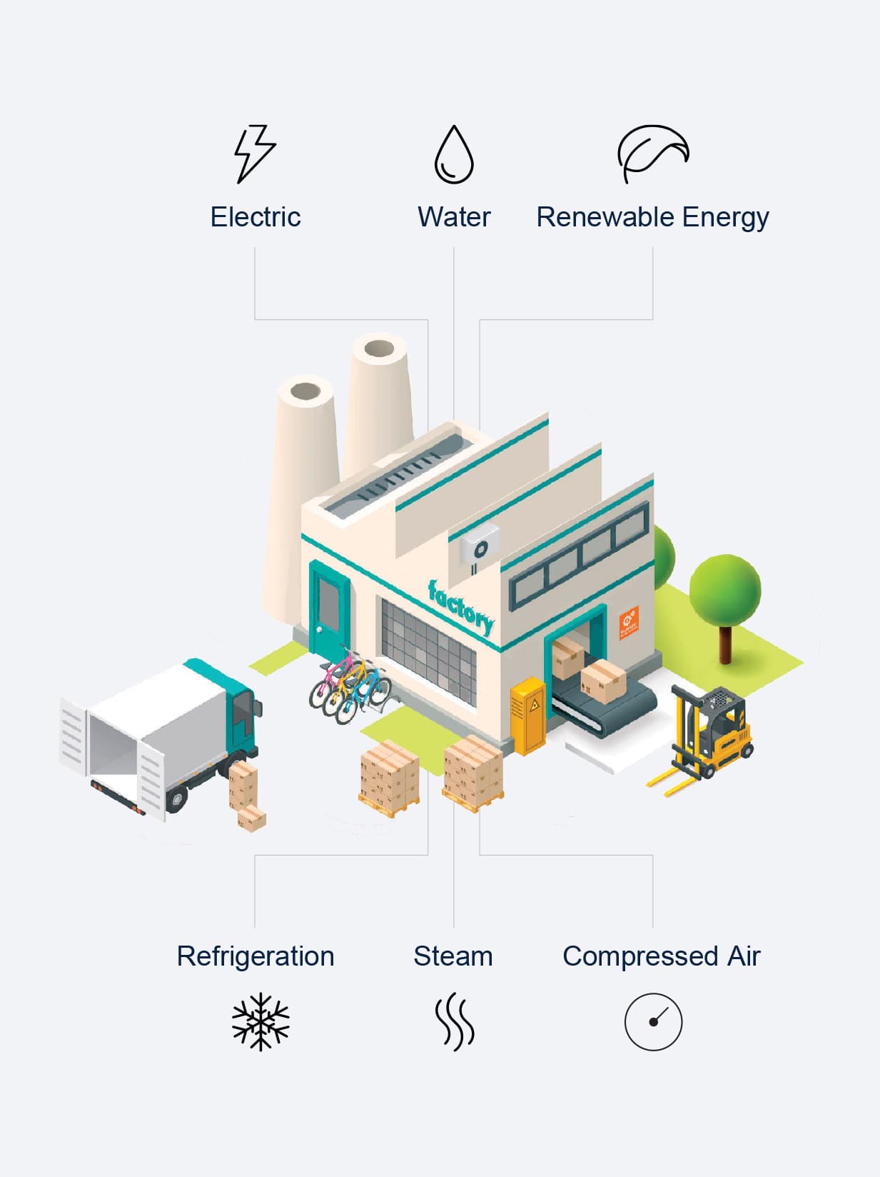 Engineering Illustration and Icon Designs