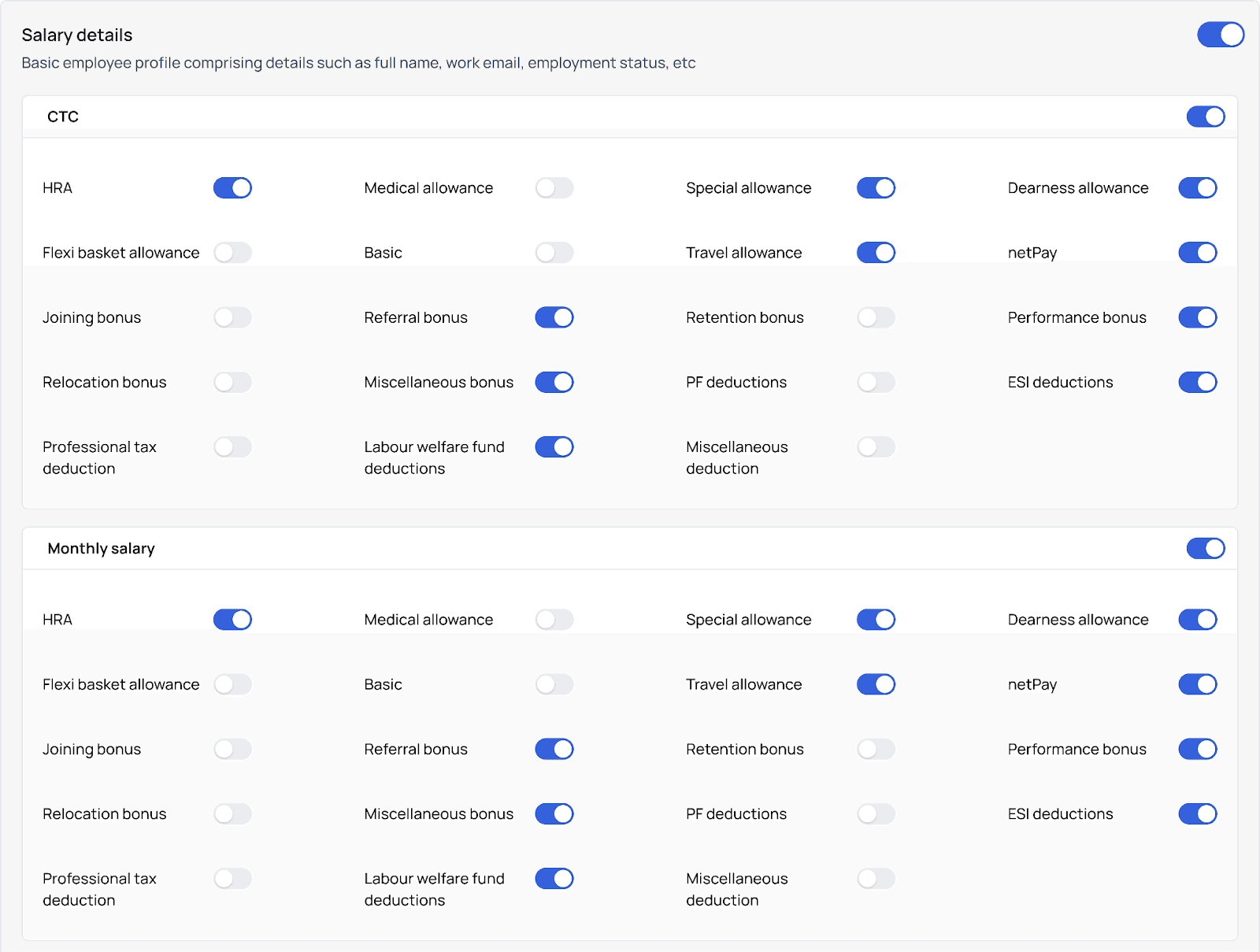 hrms sync salary data mapping