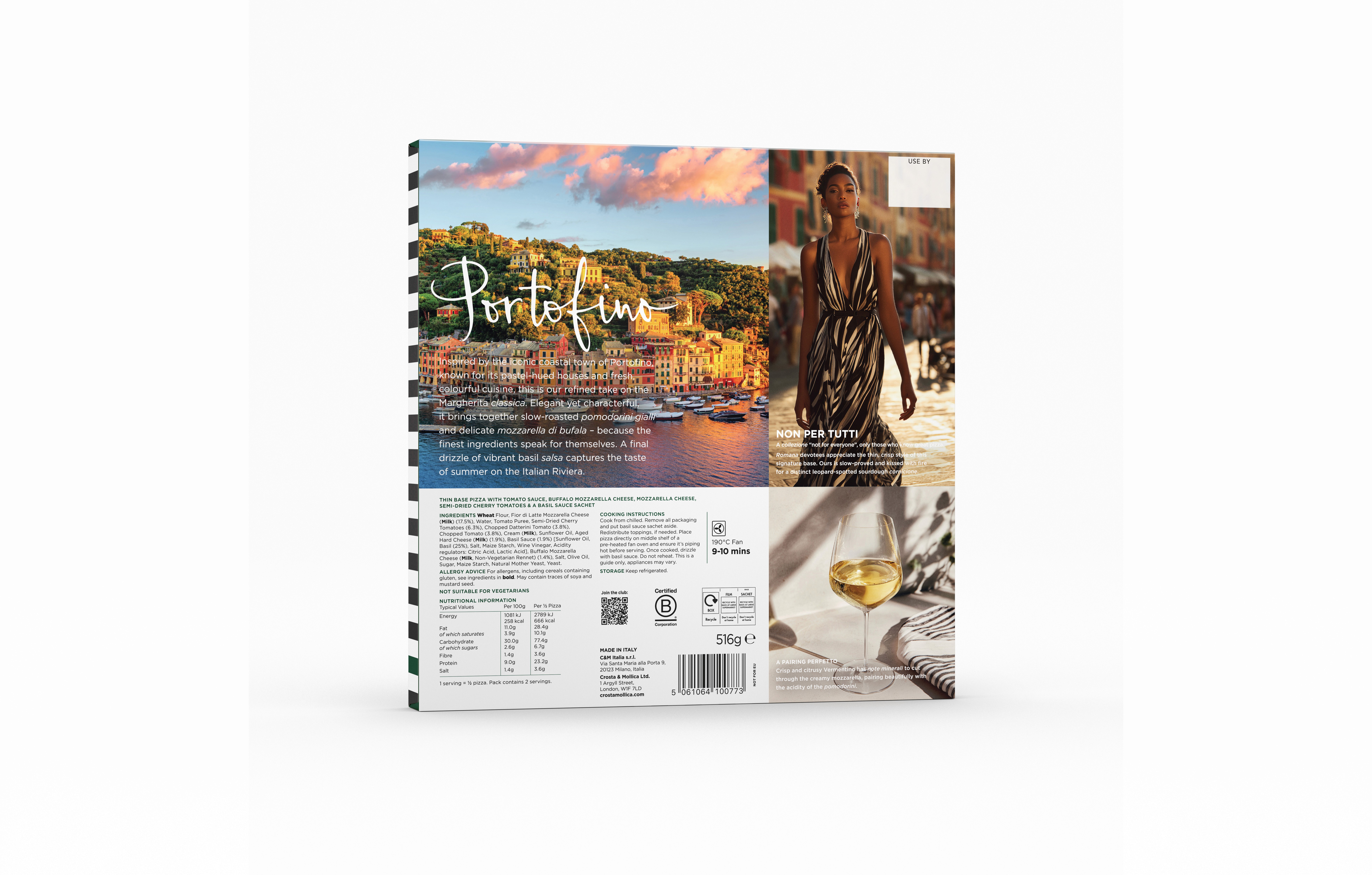 Collezione Romana Portofino pizza pack back on desktop