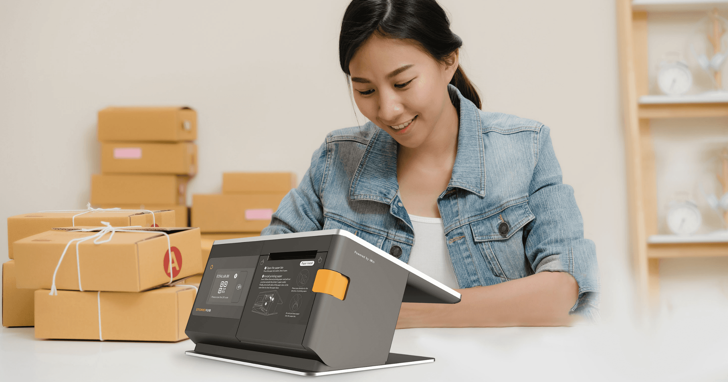 A Malaysian business owner with the StoreHub POS system