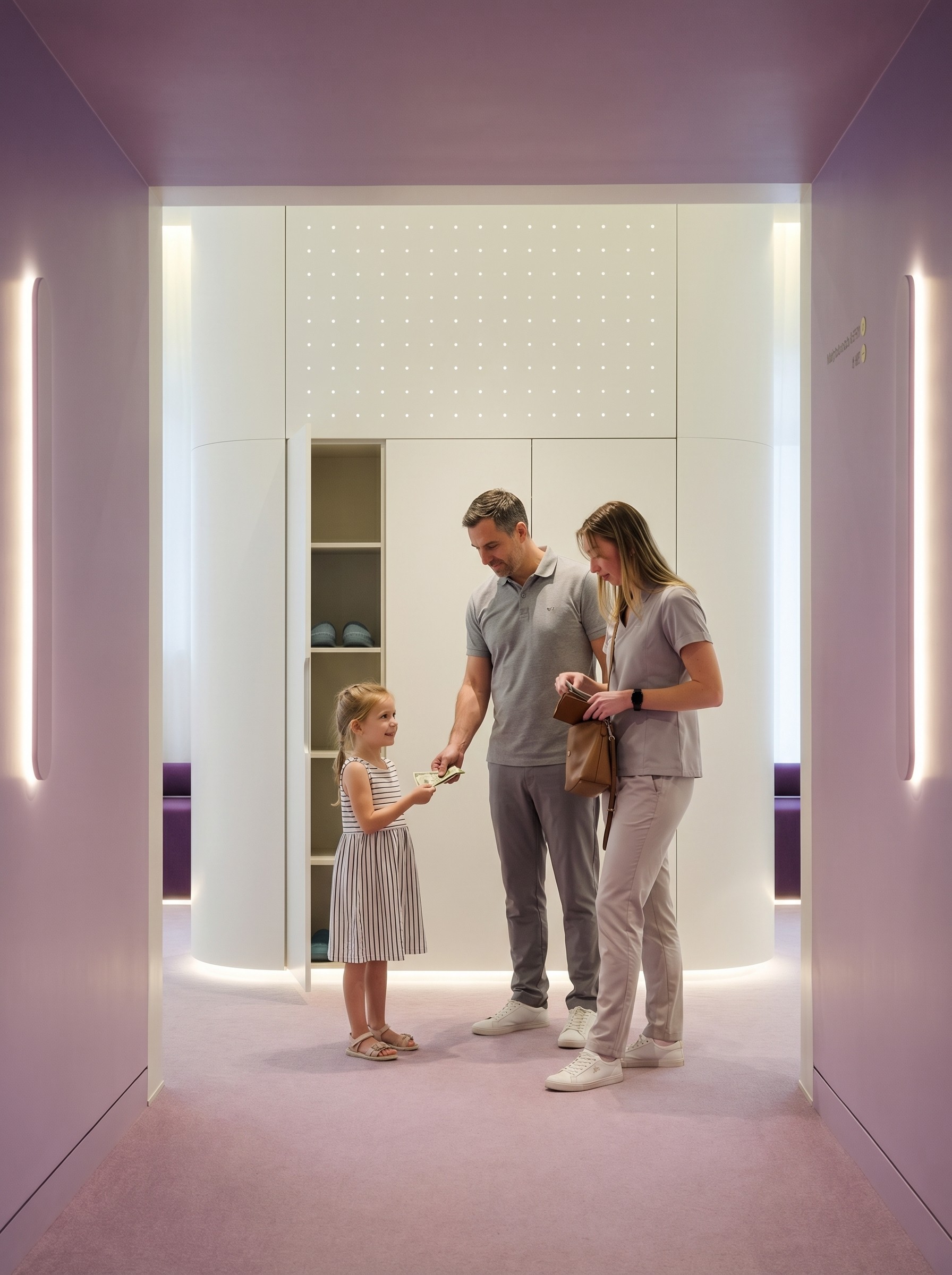 Papá y mamá dándole a su hija, desde su niñez una Vida Ideal. 