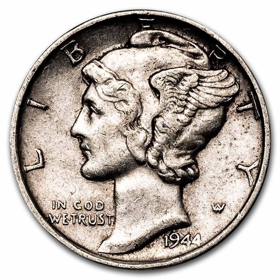 1944 Mercury Dime