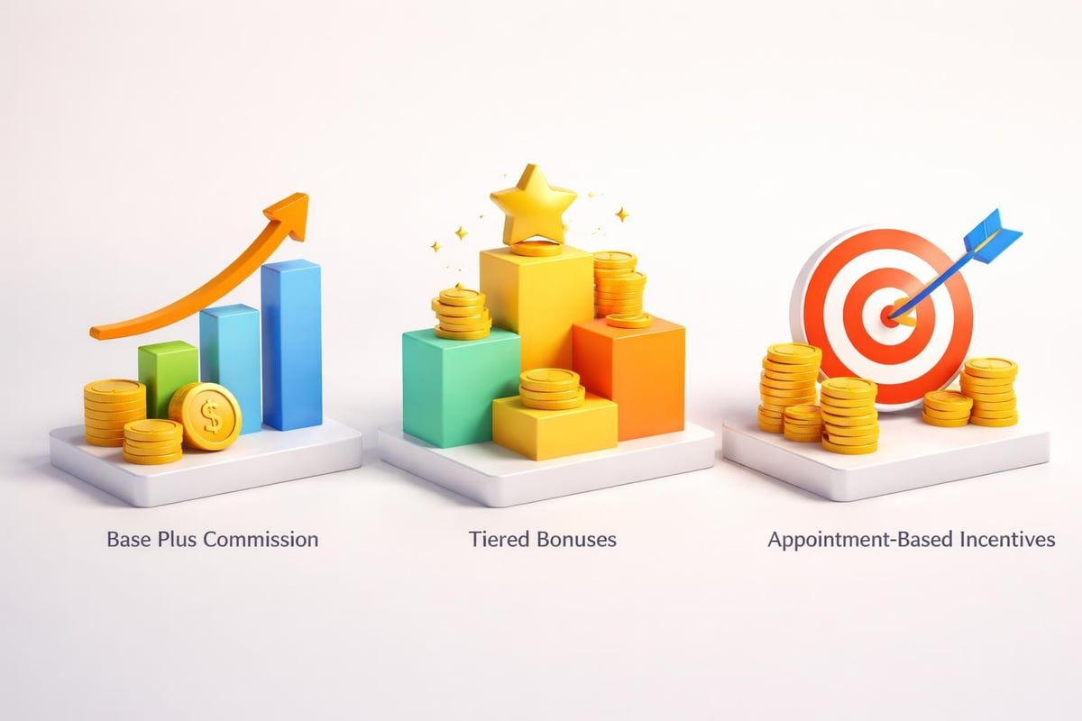 Sales team compensation structure