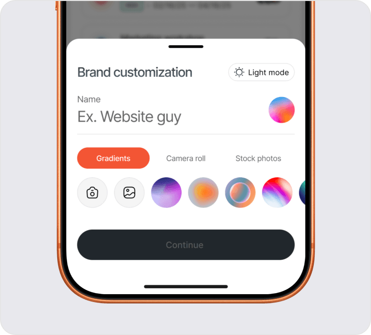 Fano branding feature