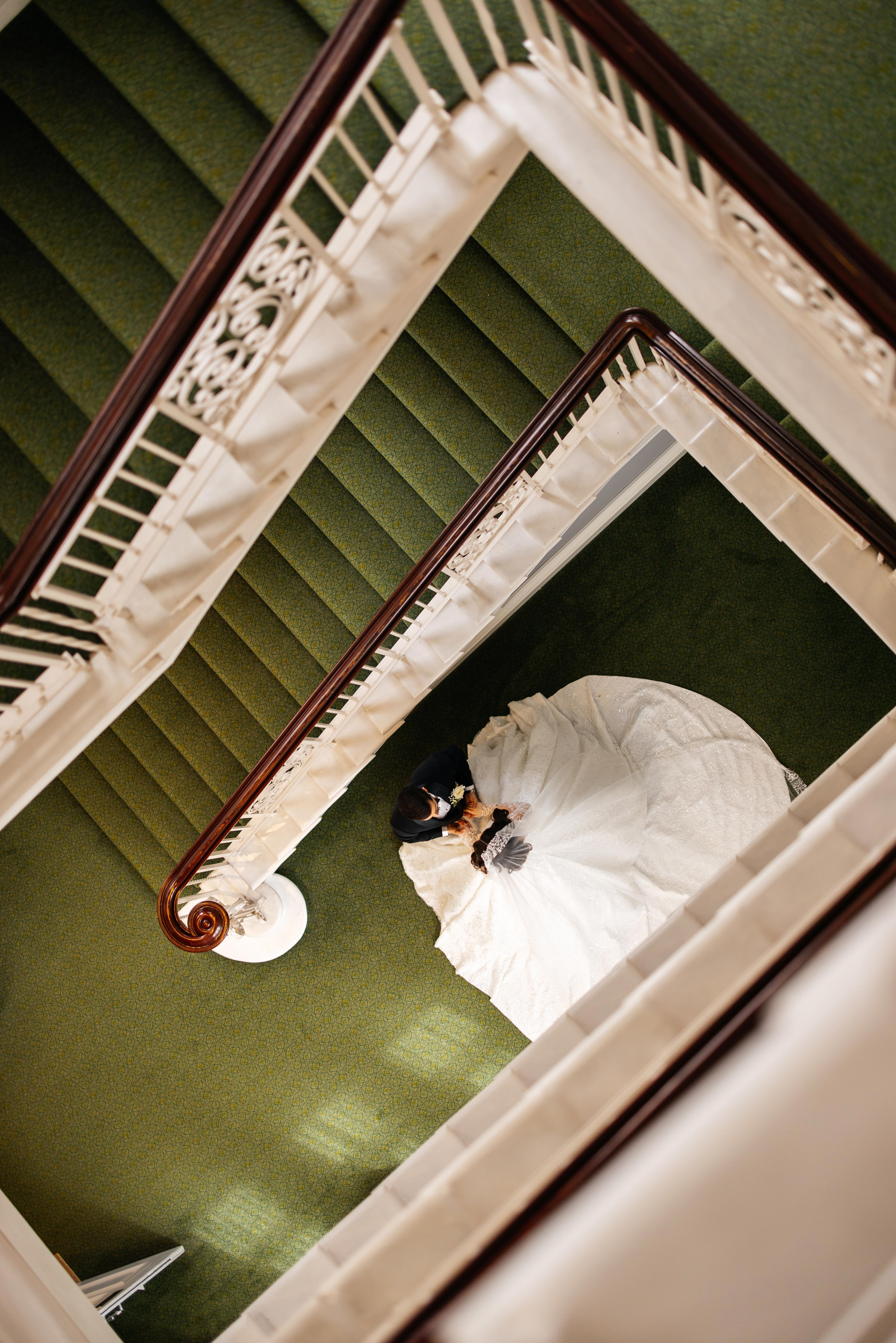 married couple in wedding ceremony
