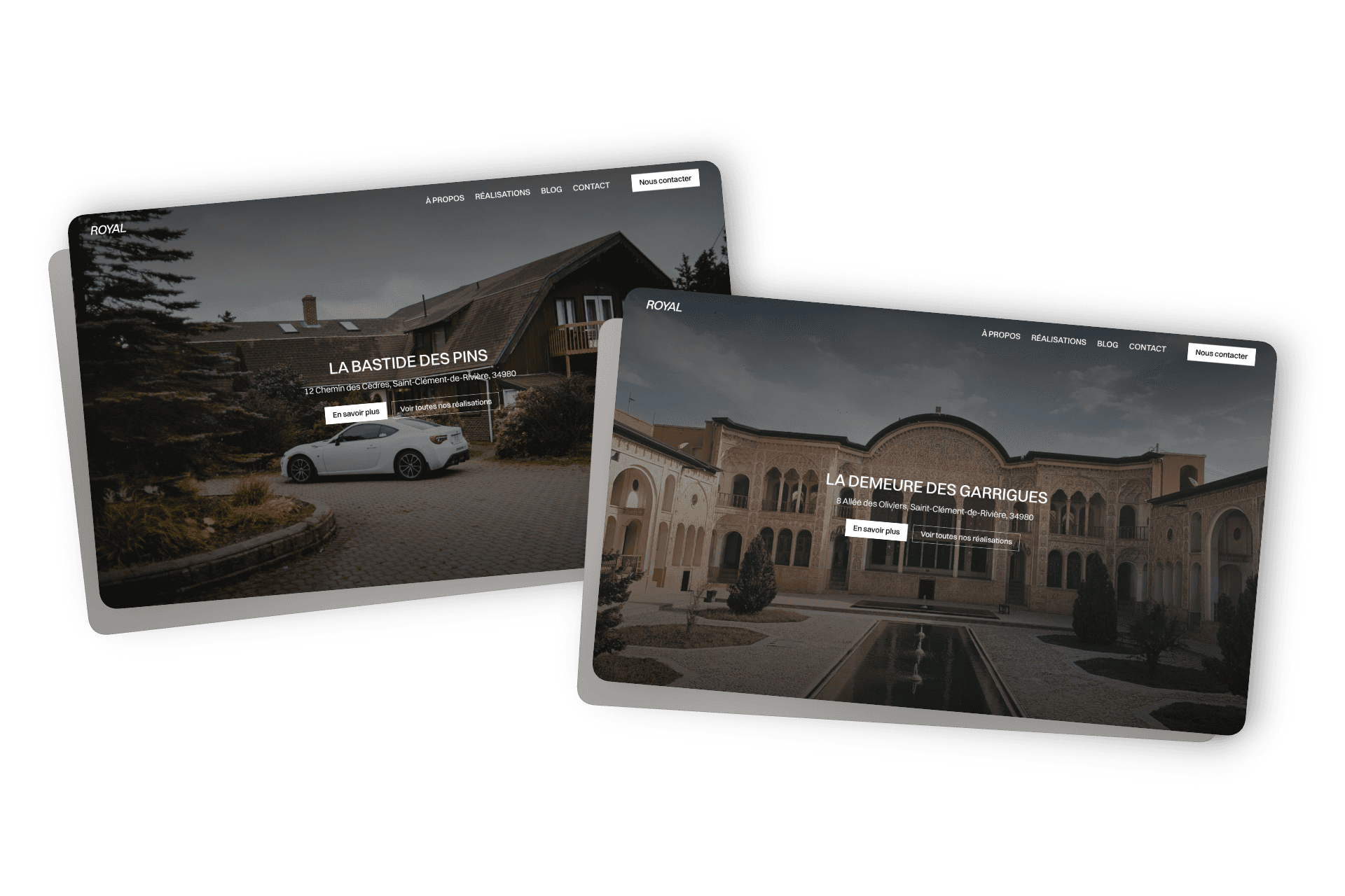 site web construction immobilier luxe Montpellier