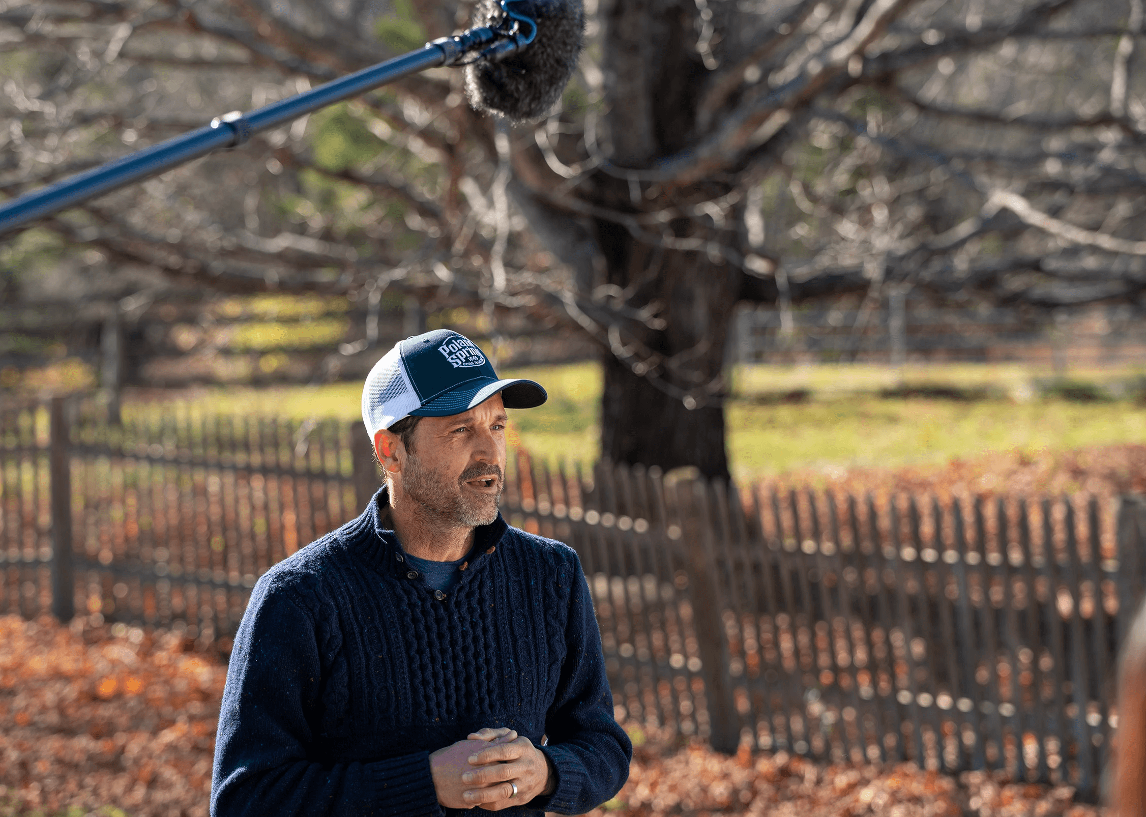 Patrick Dempsey in a Poland Spring commercial for The Ecology School in Maine
