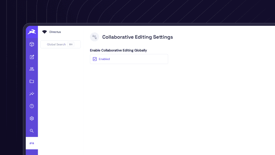 Collaborative Editing Settings