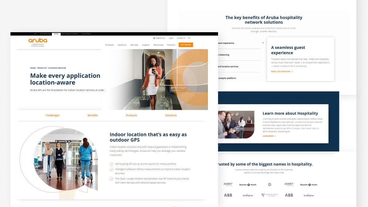 Screenshot of HPE Labs web page audit