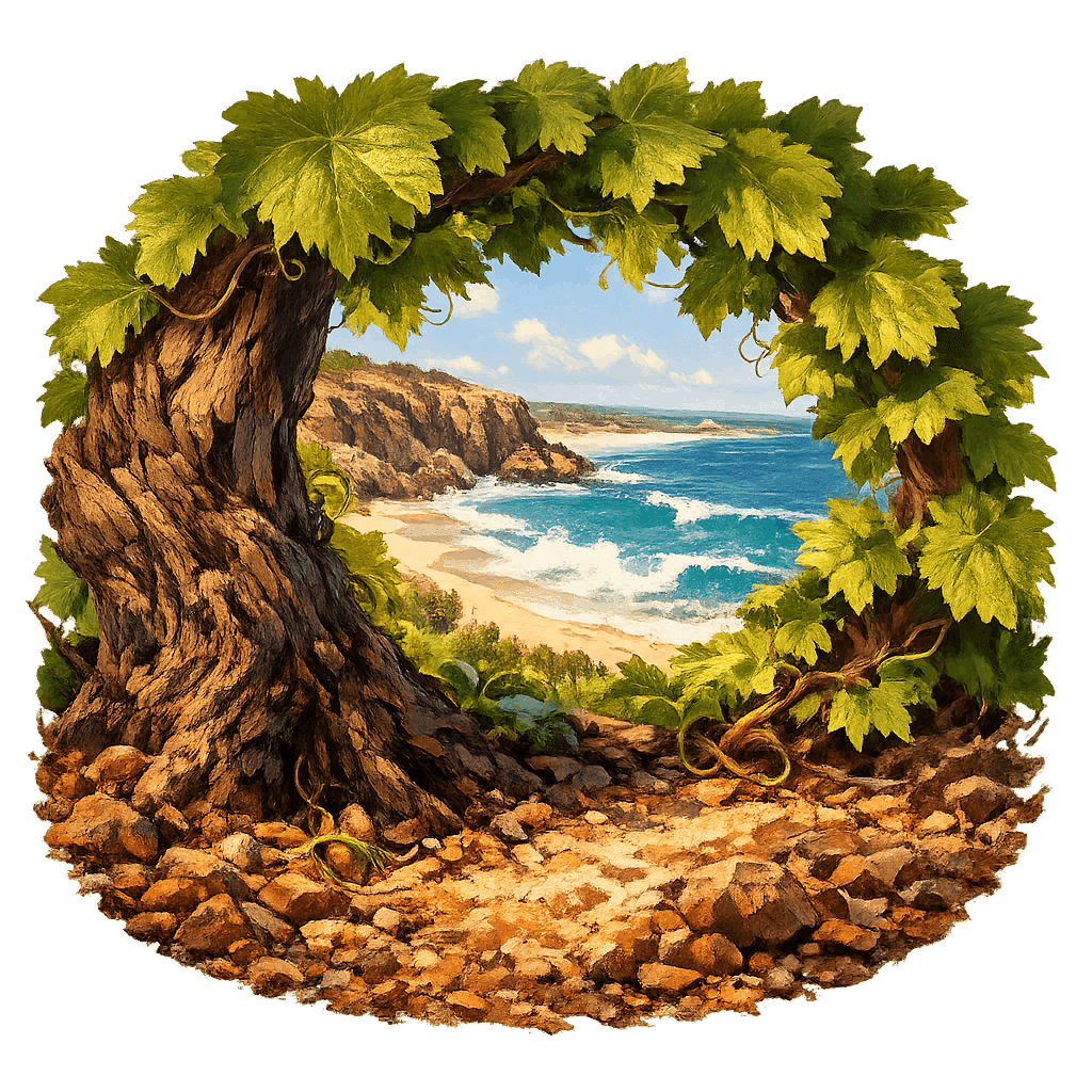 Detailed graphic of the Yallingup wine region.