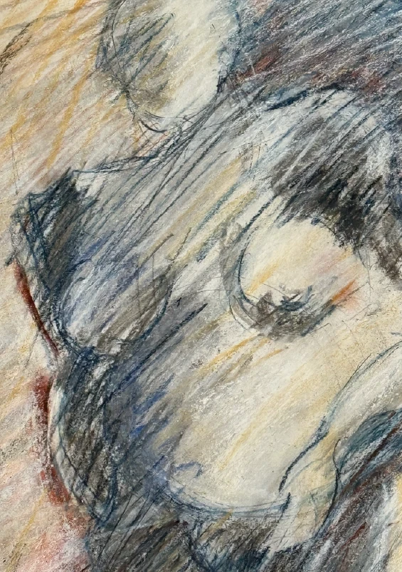 Earth Angry, 2019. Pastel on paper. by Barbara Walker.