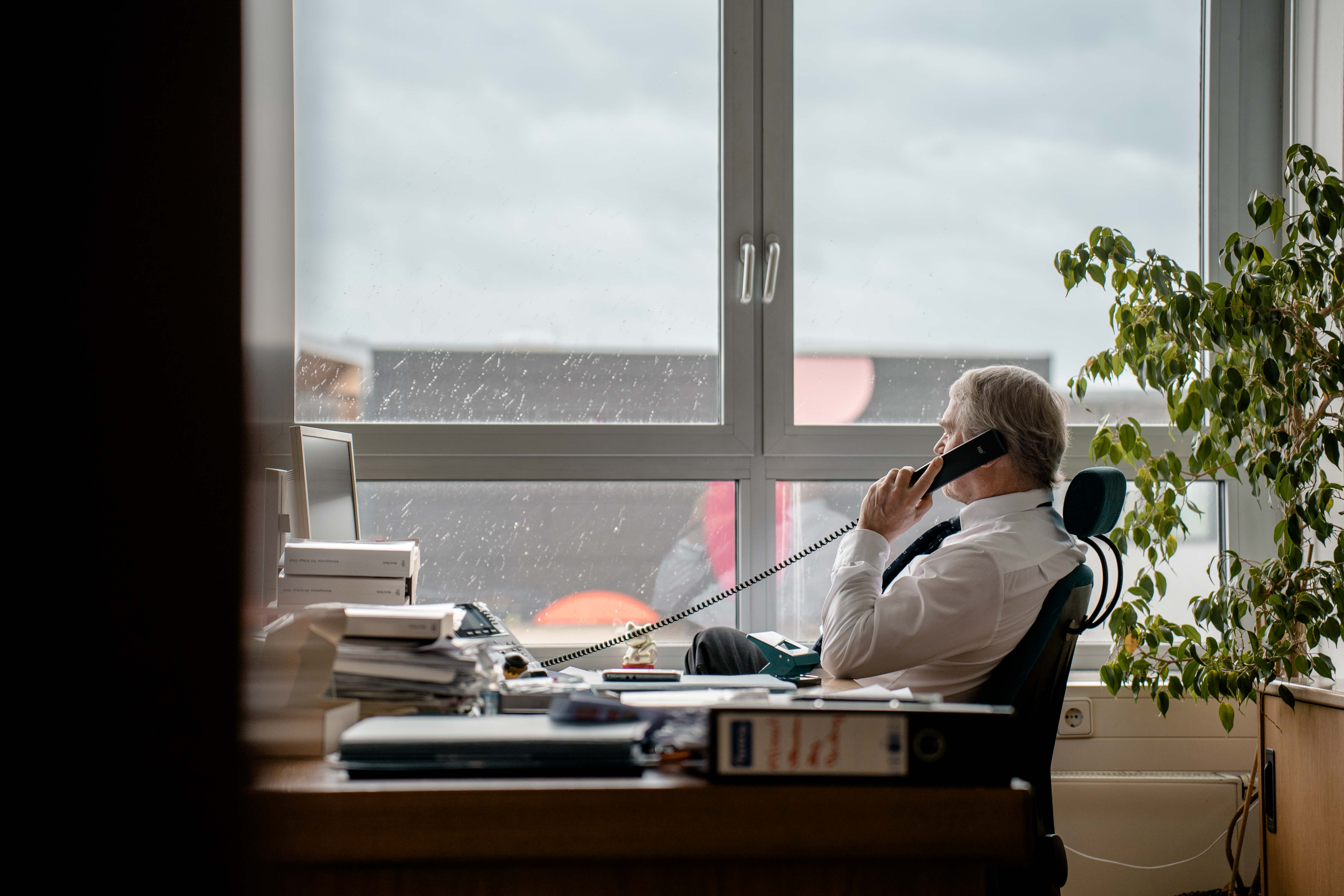 Man speaking on the phone