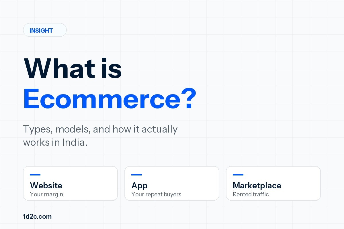 What is ecommerce: types, models and how it works in India