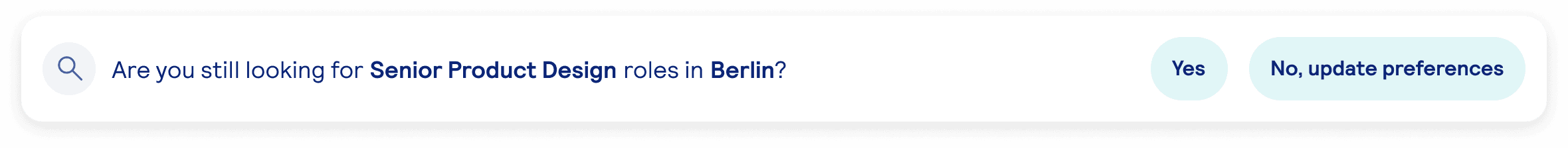 tiny modal asking if you are still looking for a job in a location