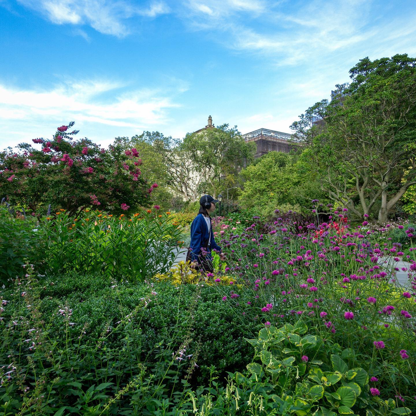 Image of Brandon, creator of the website, walking through Central Park Conservatory.
